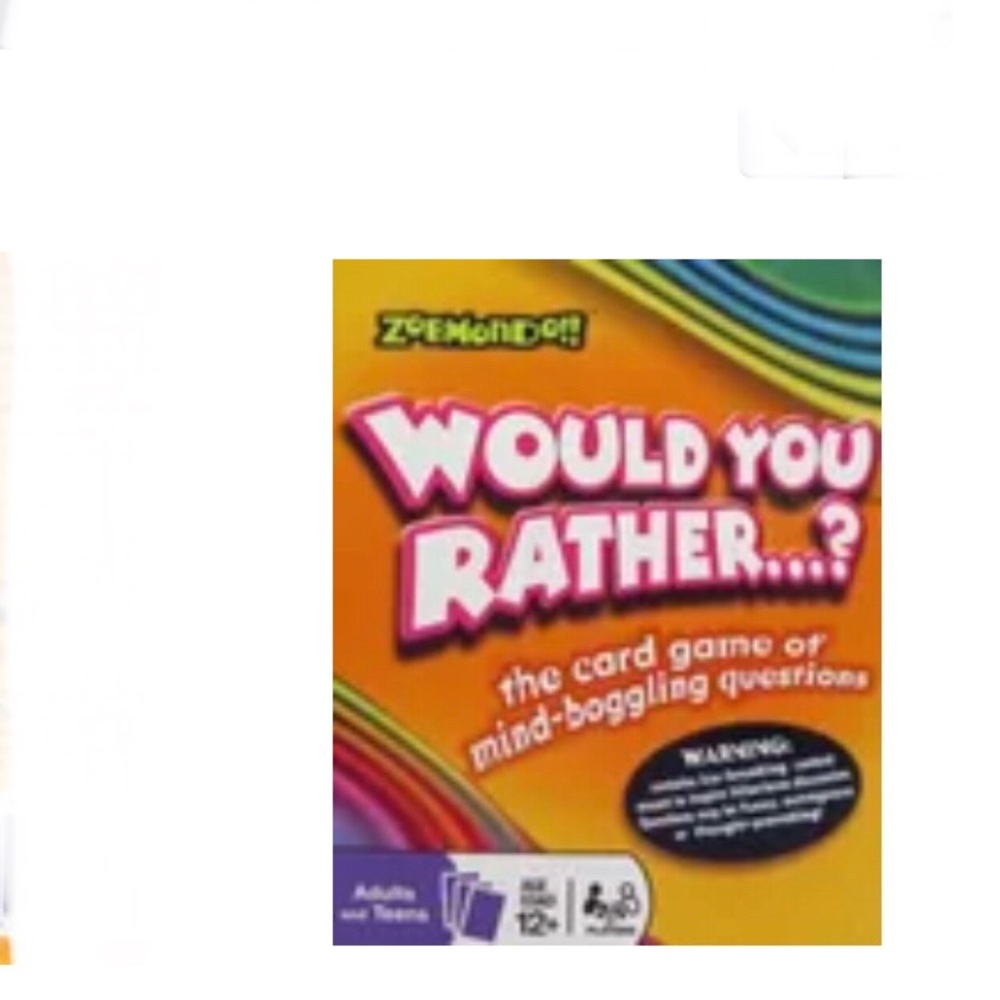 New Sealed Zobmondo! Would You Rather.? Board Game